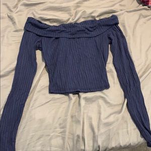 Off the shoulder crop top